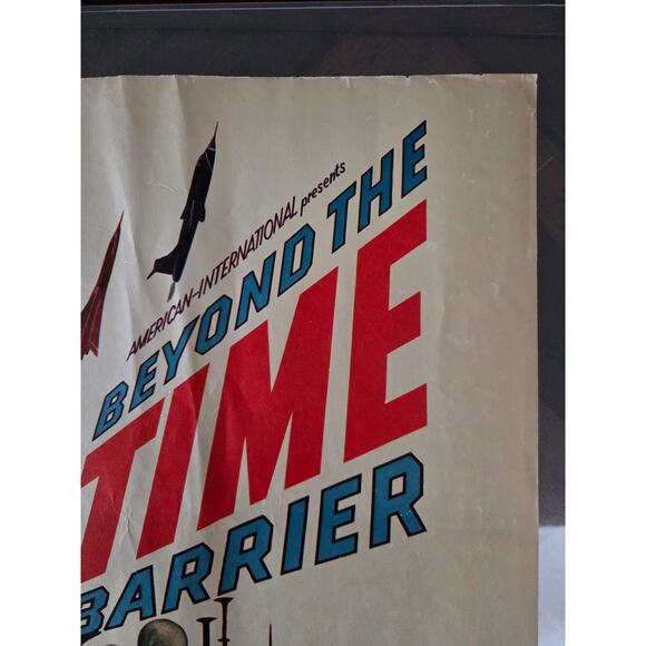 Vintage 1959 NSS Half-Sheet Poster “Beyond the Time Barrier” 59/247 AIP Sci-Fi - Picture 4 of 10